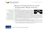Improving Sector and Thematic Reporting