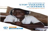Learn without fear, 3rd Progress Report: Stop Violence in Schools