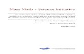 Massachusetts Math and Science Initiative Evaluation