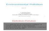 Environmental Pollution and Control -4