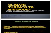 Climate Threats to Mindanao by PAGASA