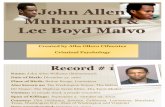 John Allen Muhammad & Lee Boyd Malvo