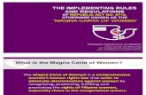 IRR Magna Carta of Women Presentation for Launch