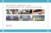 Creativity in Advertising Term Paper