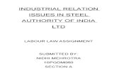 Industrial Relation Issues in Steel Authority of India Ltd