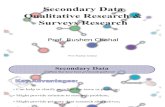 Marketing Research - Secondary Data, Qualitative Research & Surveys