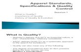 Apparel Quality Management Session