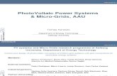 13891 Photo Voltaic Power Systems and Micro Grids