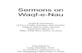 Sermons on Waqf-E-Nau by Hazrat Mirza Tahir Ahmad (Ra)