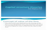 Capital Structure Theories FINAL