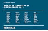 Usgs 2011 Mineral Commodies Summaries