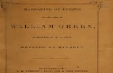 William Green--Narrative of Events in the Life of William Green (1853)