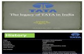PPT on the Legacy of TATA in India