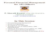 Personal Finance Management Presentation - Final by Shri Sharath Kumar