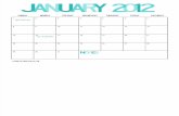 The Twinery - 2012 Printable Calendar
