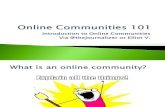 Online Communities 101 Introduction