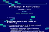 Lessons Learned at Bio-Energy in Nj Gs 030508