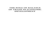 The Role of Balance of Trade in Economic Development 1