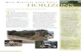 Autumn 2009 Horizons, Muir Heritage Land Trust Newsletter