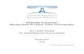 Hydraulic Fracturing report by National Regulatory Research Institute, October 2011