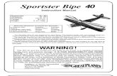 Sportster Bipe 40 Manual