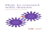 How to Connect With Donors. Essential Messages for Charities