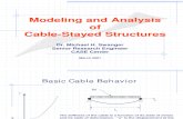 Modelling and Analysis of Cable Stayed Structures