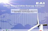 India Renewable Energy Advisor Aug 2011