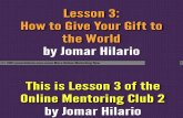 How to Craft a Hero Gift PDF Jomar Hilario OMC2