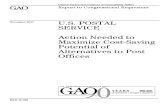 GAO Report: USPS Cost-Saving Alternatives To Post Offices