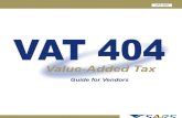 Template VAT404 Vendors