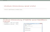 Active Directory and UVU