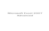 MS Excel 2007 Advanced