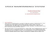 Stock Maintainence System