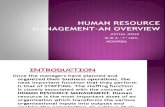 Human Resource Management-An Overview