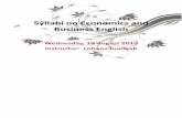 Syllabi on Economics and Business English