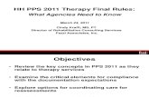 HH PPS 2011 Therapy Final Rules: What Agencies Need to Know