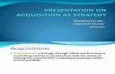 Acquisition as a Strategy