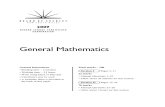 2009 Hsc Exam General Mathematics