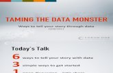2011-10-08 Taming the Data Monster