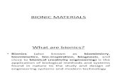 Bionic Materials Ppt