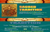 1 Sacred Tradition