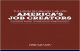 House Republican Plan for America's Job Creators