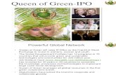 Queen of Green -$150 Bn IPO Sept 15th 2011