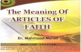 The Meaning of Articles of Faith