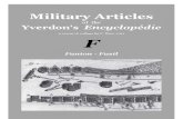Military Articles of the Yverdon Encyclopedie. 8 Fanion - Fusil