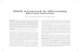 REACH- A Framework for Differentiating Classroom Instruction