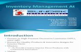 Inventory Management at Sundek International