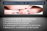 Abnormalities of Puerperium