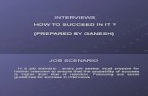 How to Succeed in Interviews